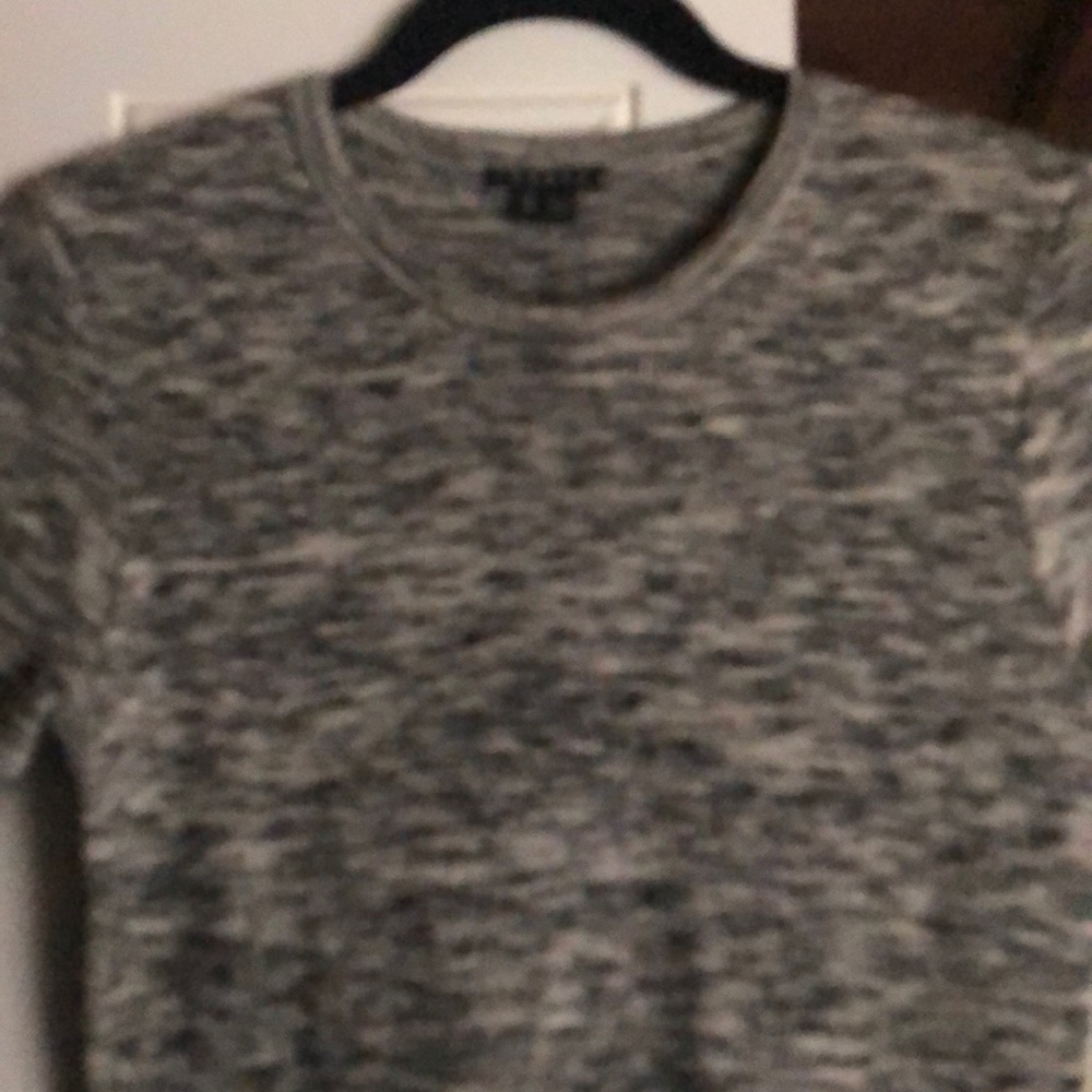 Very short sleeved wool and poly blend dress.